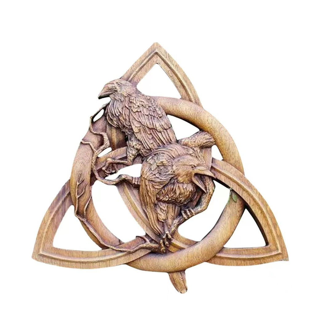 Pagan Gods Carving Rune Resin Wall Hanging Decor | Home Decor | Christian Home Decor