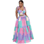 Summer Camisole and Hip Skirt Dress Two-Piece Set