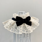 Pet Scarf with Bow Tie and Saliva Towel for Dogs Cats