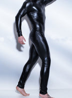Leather Bodysuit for Stage Performances and Parties