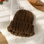Cute Thickened Wool Hat in Sweet Candy Colors for Women | Embroidered Cap
