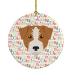 Kromfohrlander Merry Christmas Ceramic Ornament