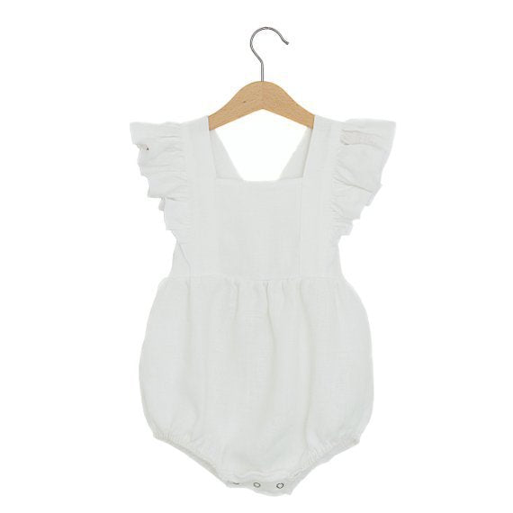 Cotton Linen Triangle Bodysuit for Girls (Romper)
