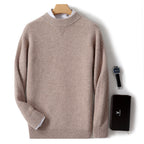 Men's Cashmere Half-High Collar Business Sweater