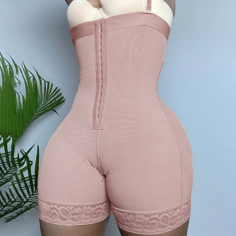 One-Piece Plus Size Shapewear Bodysuit with Zipper & Butt-Lift