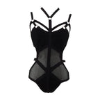 Fishnet Strappy Cutout One-Piece Monokini