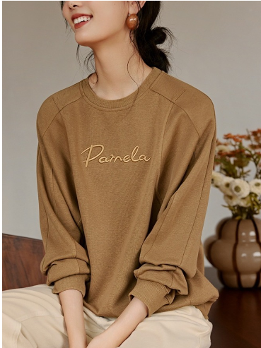 Loose Short Padded Shoulder Sweater for Women