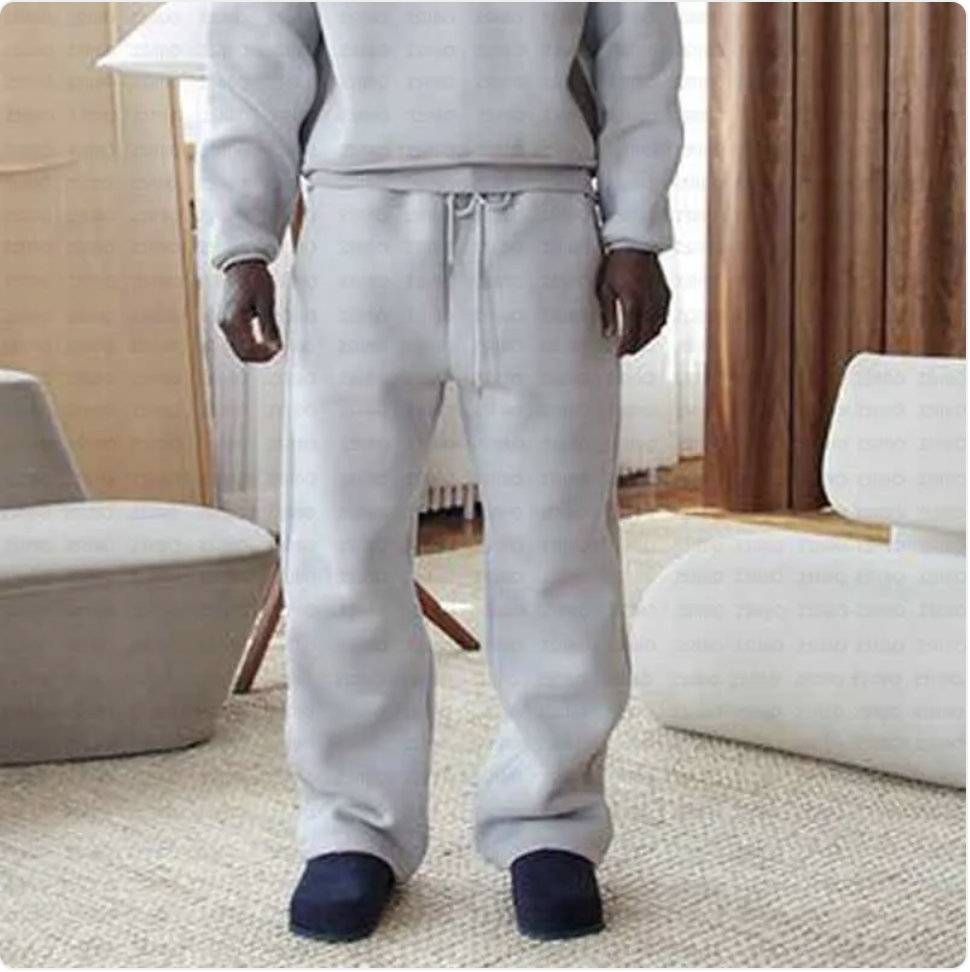 Casual Solid Color Hoodie & Sweatpants Set for Couples | Streetwear