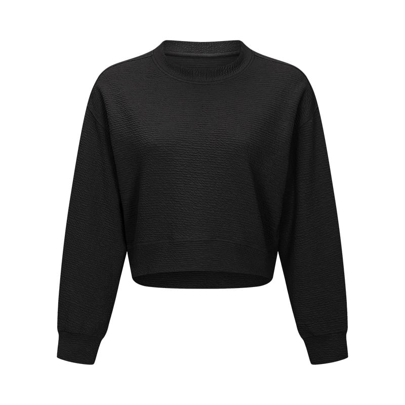 Loose Yoga Short Pullover Sweater for Staircase Style | Streetwear
