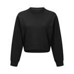 Loose Yoga Short Pullover Sweater for Staircase Style | Streetwear