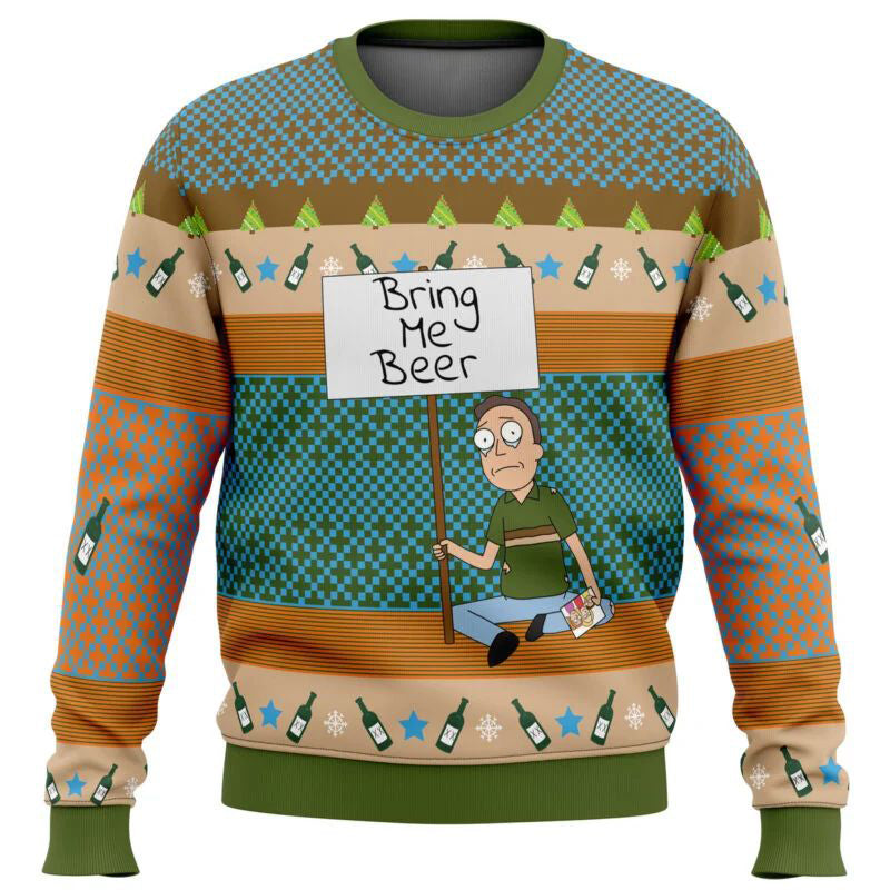 Pickle Rick Ugly Christmas Sweatshirt for Men and Women | Streetwear