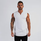 Men's Summer V-Neck Sleeveless Athletic Tank Top