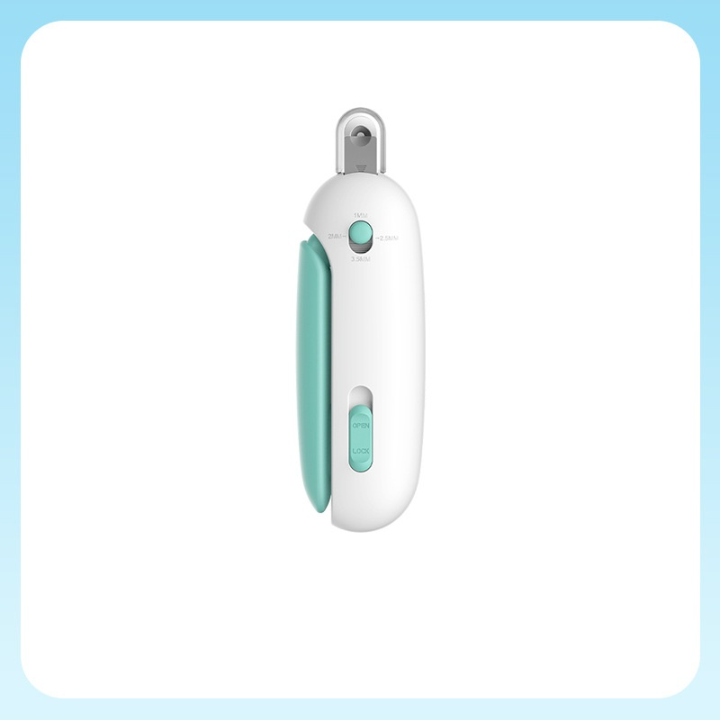 Pet Nail Trimmer with Adjustable Aperture & Hidden File, Safety Guard Nail Clipper for Cats and Small to Large Dogs