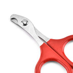 Pet Nail Clippers for Cats & Small Dogs, Stainless Steel Curved Blade Claw Trimmer Scissors, Easy-Grip Grooming Tool