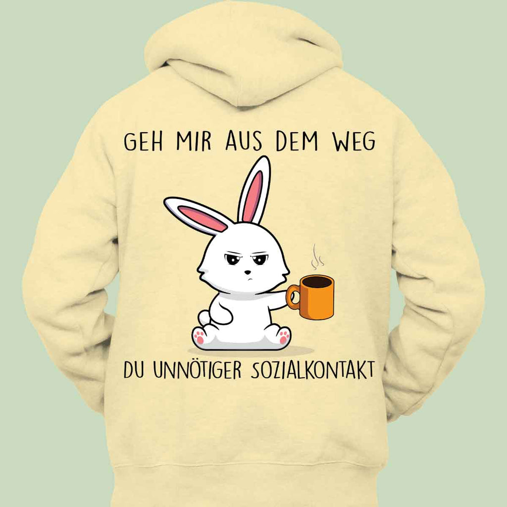Unisex Kitchen Rabbit Hoodie with Back Print | Streetwear