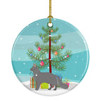 Nebelung Cat Christmas Ceramic Ornament