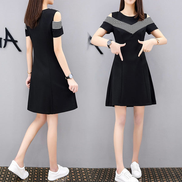 2019 Summer Women's Fashion Slim Fit Off-Shoulder Dress