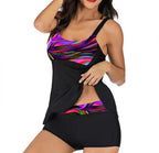 Women's Plus Size Striped Bikini Swimsuit 2022