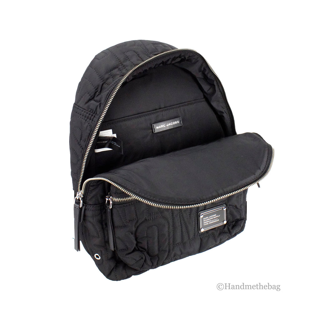 Marc Jacobs Medium Black Monogram Quilted Puffy Backpack | Streetwear