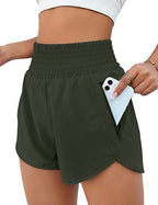 2023 Women's High-Waist Running Yoga Shorts