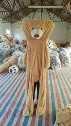 Giant Teddy Bear Plush Leather Shell