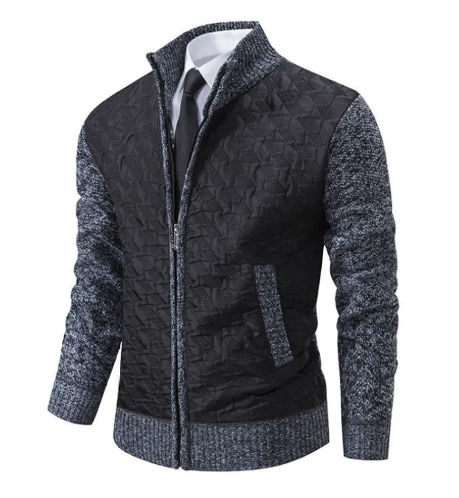 Slim Fit Knit Sweater Jacket