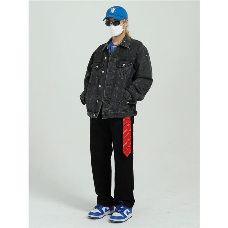Retro Denim Jacket for Men and Women Couple Style