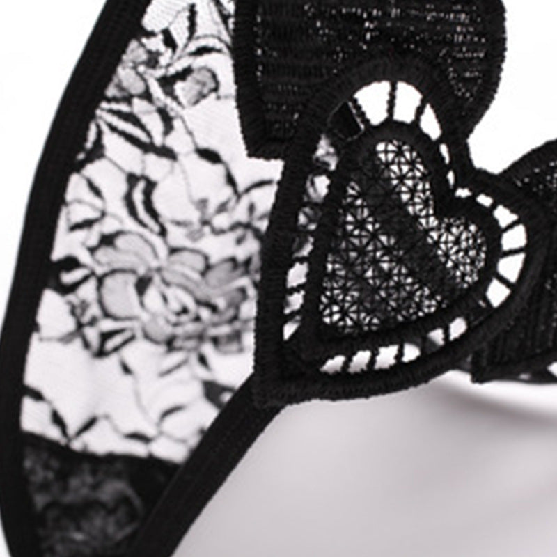 Women's Sexy Lace Thong, Ultra-Thin Transparent Panties