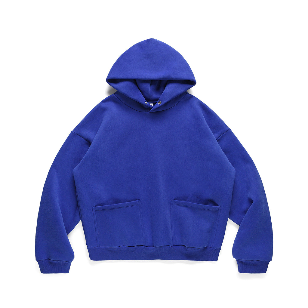 Klein Blue Loose Hoodie Jacket for Men | Streetwear