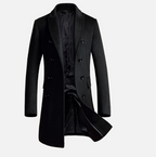 Slim Fit Men's Woolen Trench Coat