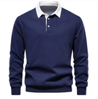 Flip Collar Long Sleeve Hoodie | Streetwear