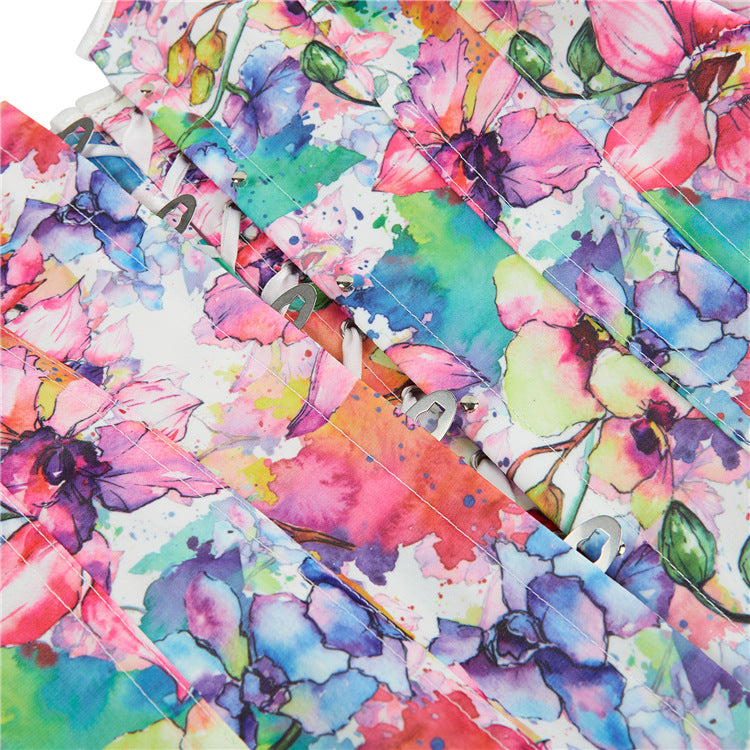New Long Sleeve Women's Bodysuit Top with Floral Design