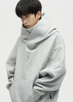 High Street Heavy Fleece-lined Thickened Hooded Sweatshirt | Streetwear