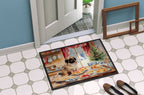 Pekingese Christmas Cookies Doormat