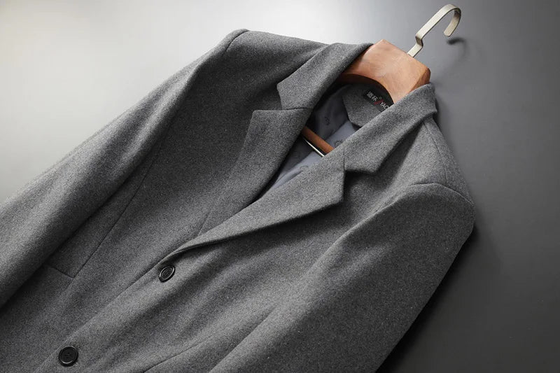 Men's High-Quality Slim Fit Winter Wool Jacket