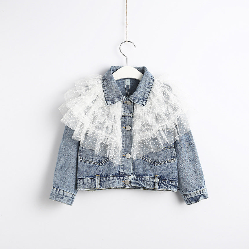 Children's Denim Jacket for Girls - Autumn and Winter
