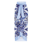 2024 Women's Backless Floral Print Swimsuit Set