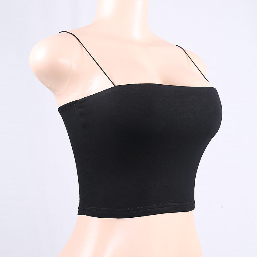 2019 Summer Women's Plain Cotton Camisole Top