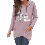 No Prob Llama Cute Cat Ear Sweater