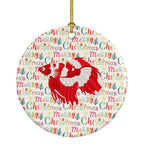 Veil Tail Betta Christmas Ceramic Ornament
