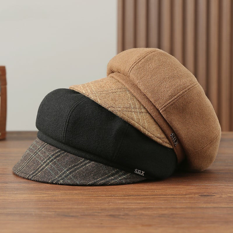 Wool Blended Hat for Women - Autumn and Winter | Embroidered Cap