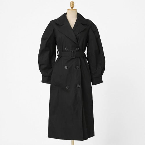 British Style Long Loose Over Knee Windbreaker