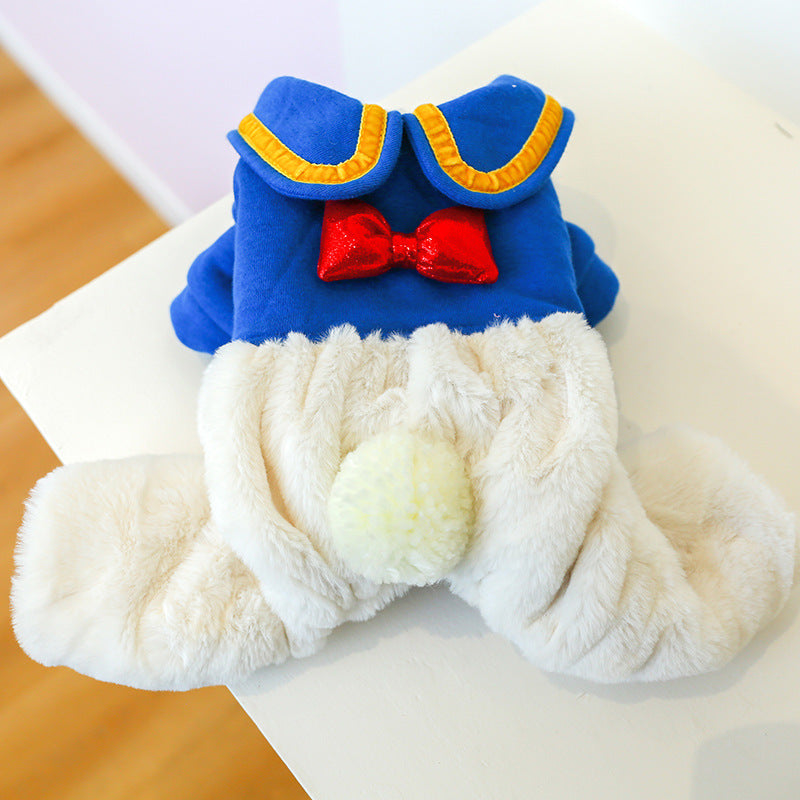 Padded Cotton Jacket with Bowknot for Pets