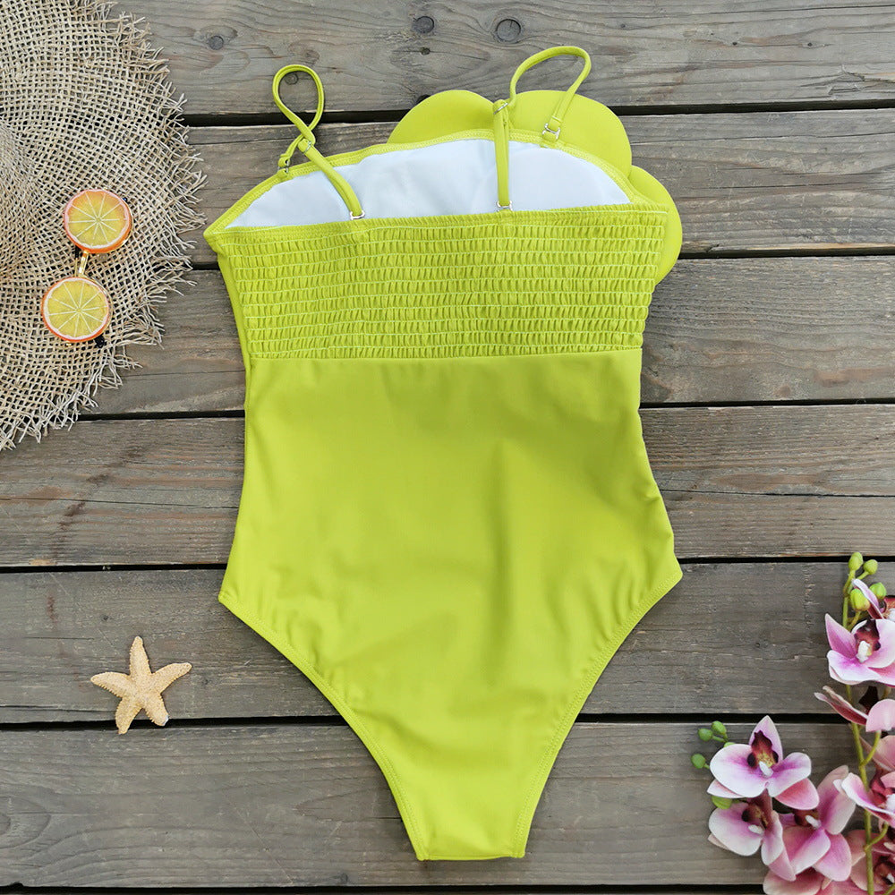 New Women's 3D Floral Triangle Swimsuit 2024