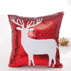 2019 Stylish Christmas Double-Sided Sequin Pillow Cover