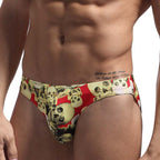 Men's Low-Waist Drawstring Swim Briefs