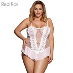 Plus Size Black and White Lingerie for Women
