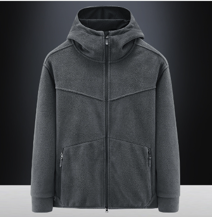 Men's Plush Fleece Jacket Sweater Coat