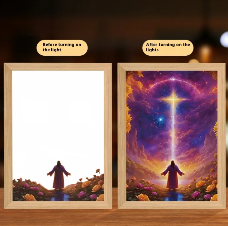 [Duplicate] Illuminated Jesus LED Art Decor | Christian Home Decor