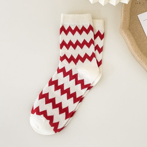 Red Sock Girl's Zodiac Year Christmas Tube Medium